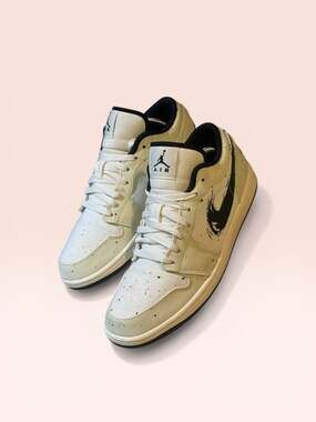 Air Jordan 1 Low Brushstroke Paint Splatter DM3528-100
